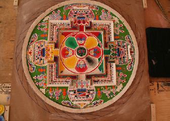 Sand Mandala almost complete