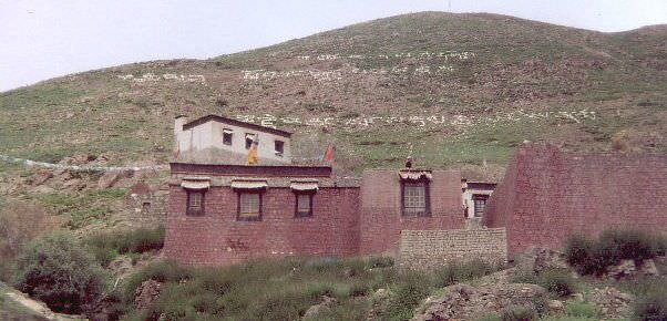 Reconstructed Sed-Gyued Monastery in Tibet in 1996